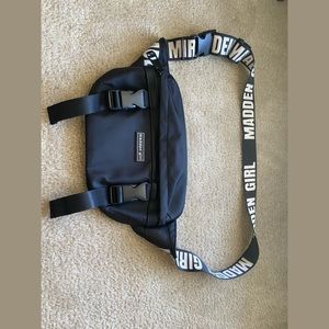 Madden Girl Black Belt Bag